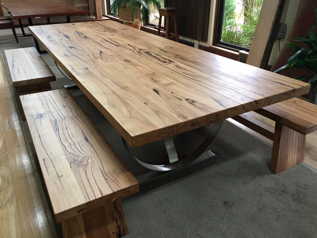 recycled timber table from Nullarbor Sustainable Timber